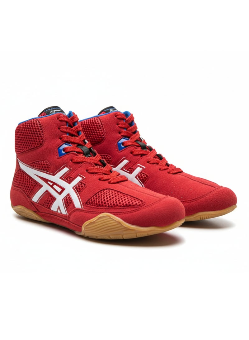 Spall Boxing Shoes Bodybuilding Wrestling Fight Boots Comfortable Movement High Traction Sports Footwear MMA Muay Thai Weightlifting Athletic Equipment Walking Running Gym - Image 1